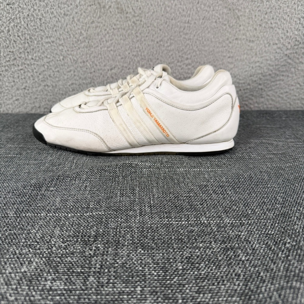 Adidas Y-3 Yohji Yamamoto Boxing Shoes Men's 8.5 White Leather Low 132321 Y2K
